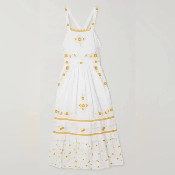 LoveShackFancy *NWT* Asher midi dress - size 10 - Picture 4 of 8